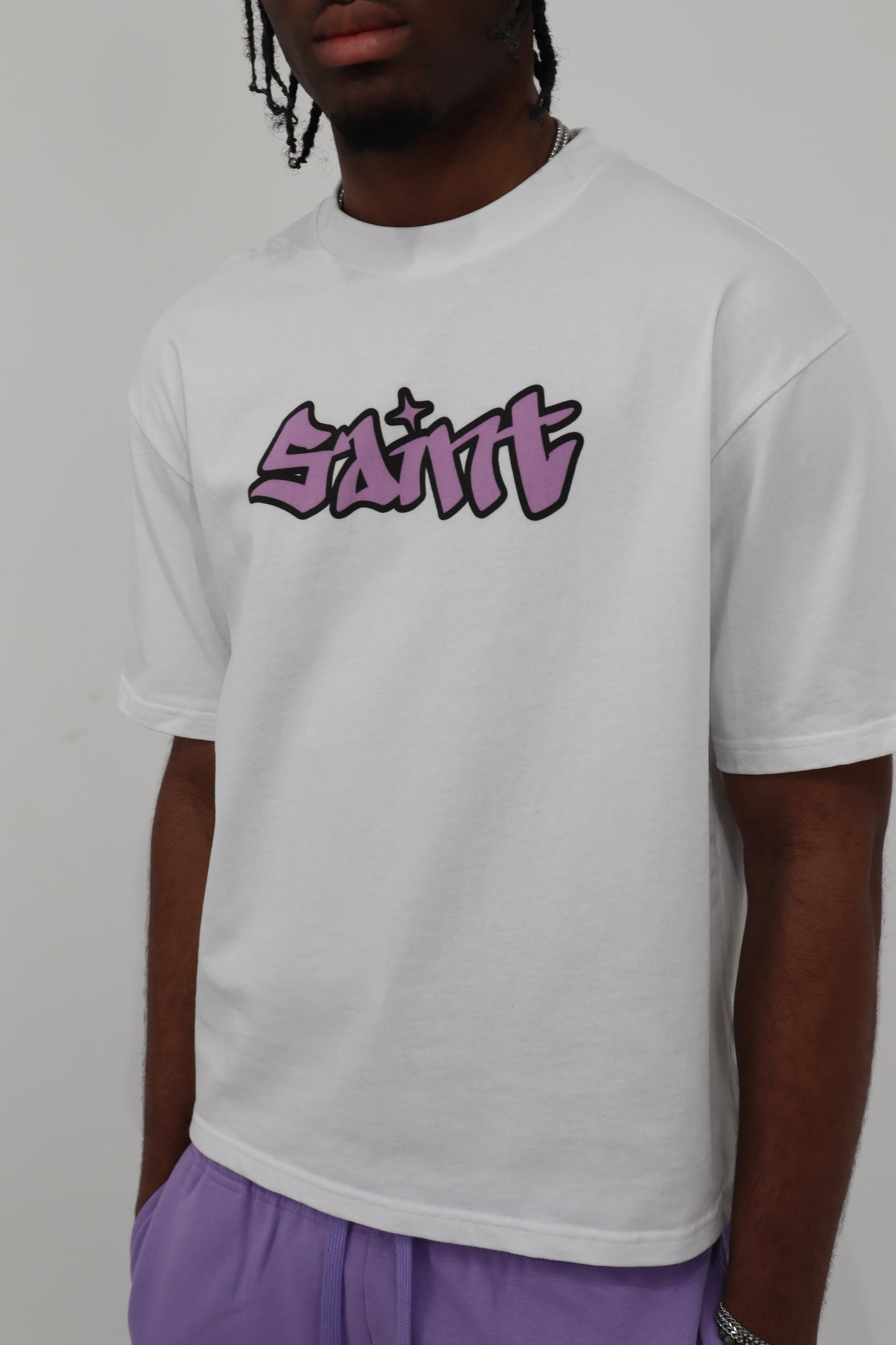 Saint Graffiti Tee Purple